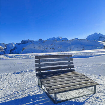 Schöne Liegelounge Elsighorn Winter